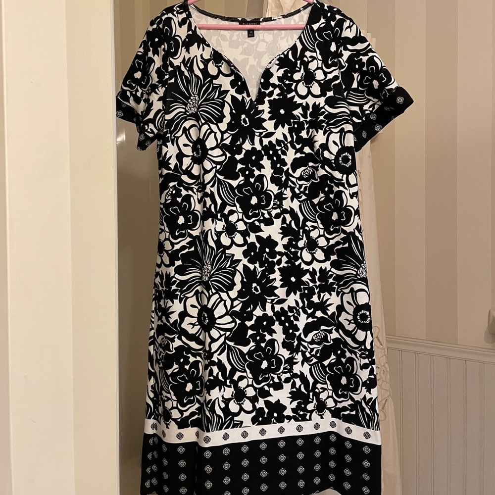 Talbots A-line short sleeve dress